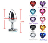 MULTI COLOR JEWELED STAINLESS STEEL PLUG  pluglust