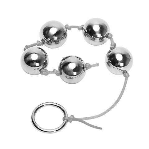 2 COLORS STRING STAINLESS STEEL ANAL BEADS WITH PULL RING  pluglust