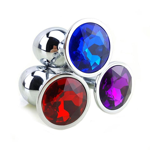 12 COLORS JEWELED 3" METAL PLUG  pluglust