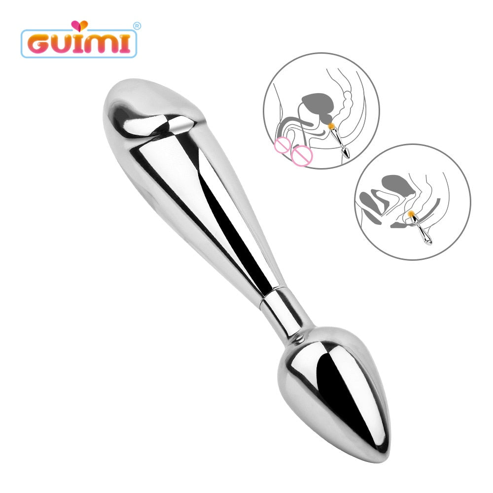 Expander GUIMI Metal Anal Plug Expander Prostate Massager - PlugLust Expander GUIMI Metal Anal Plug Expander Prostate Massager - PlugLust