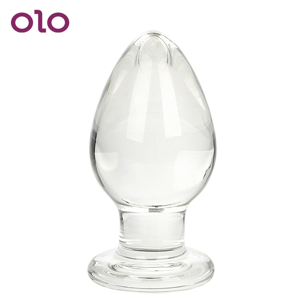 Large Glass Butt Plug 2 Sizes PlugLust Large Glass Butt Plug 2 Sizes PlugLust