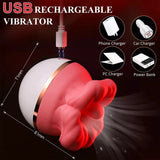 Rose Sucking Vibrator – Soft Tongue Licking & Suction Massager for Women