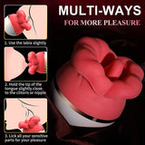 Rose Sucking Vibrator – Soft Tongue Licking & Suction Massager for Women