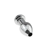 38mm Diameter Hollow Metal Anal Plug & 175g Flushable Enema Cleaning Tool
