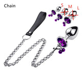 Smooth Touch Metal Anal Plug – Elegant BDSM Accessory for Intimate Stimulation (3 Size)