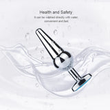 Colorful Stainless Steel Anal Plug with Crystal Tail