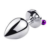 Smooth Touch Metal Anal Plug – Elegant BDSM Accessory for Intimate Stimulation (3 Size)