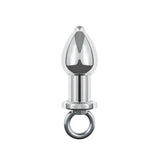 38mm Diameter Hollow Metal Anal Plug & 175g Flushable Enema Cleaning Tool