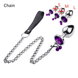 Smooth Touch Metal Anal Plug – Elegant BDSM Accessory for Intimate Stimulation (3 Size)