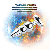 Colorful Stainless Steel Anal Plug with Crystal Tail