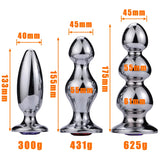 3 Style Stainless Steel Huge Butt Plug