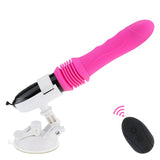 Remote Control Telescopic Vibrator – Adjustable Hands-Free Massage Machine