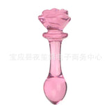 Glass Gleam Dildo & Beads – G‑spot, Anal, and Vagina Stimulation Toy