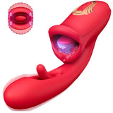 Dual-Action Tongue Sucking Vibrator – Clitoral, G-Spot & Sensory Stimulation Massager