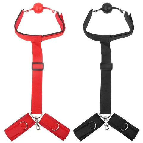 Open Mouth Gag with Backhand Cuffs