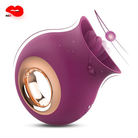 Woman Clitoris Licker Tongue Vibrator and Pleasure Massager