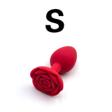 Rose Design Silicone Anal Plug – Beginner to Expert Size Options (3 Size)