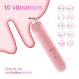 Fast Orgasm Mini Bullet Vibrator Rechargeable Clitoral Stimulator