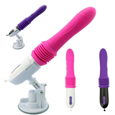 Remote Control Telescopic Vibrator – Adjustable Hands-Free Massage Machine