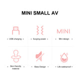 Multi-Point Mini Vibrator G-Spot, Clitoral & Breast Massager