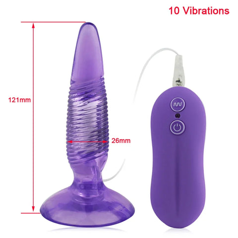 Anal Ball Plug Vibrator with 10 Vibration Modes