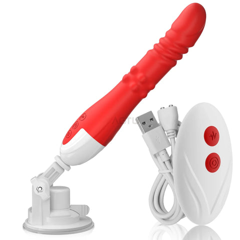 Automatic Thrusting Dildo Vibrator – Hands-Free Penetration Massager with Bracket
