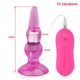 Anal Ball Plug Vibrator with 10 Vibration Modes