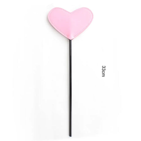 Heart-Shaped Leather Paddle – Sensory Spanking Toy for Couples
