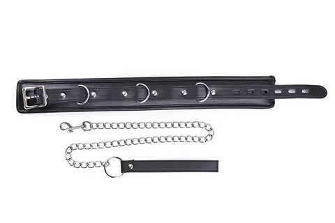 Bondage Collar with Leash