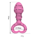 Silicone Anal Beads Butt Plug with Pull Ring – Prostate & G-Spot Massager for Men and Women