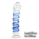 Crystal Glass G-Spot Dildo – Smooth Realistic Pleasure Massager for Women