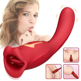 Mouth & Clit Stimulator Tongue Licking Sex Toy