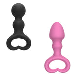 Silicone Anal Beads Butt Plug with Pull Ring – Prostate & G-Spot Massager for Men and Women