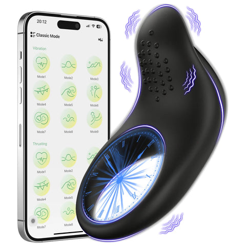App-Control Vibrating Penis Ring – Adjustable Stimulation & Performance Support for Men
