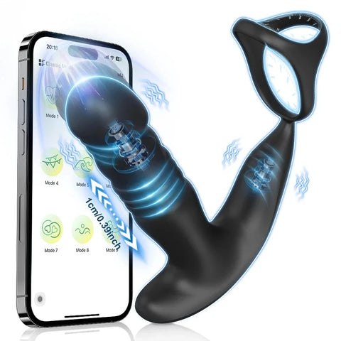 App-Control Prostate Massager – Thrusting Plug with Vibrating Ring