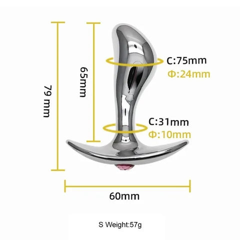 Stainless Steel Anal Plug Prostate Massage Stainless Steel Anal Plug Prostate Massage