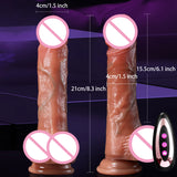 Realistic Telescopic Dildo & Female Stimulator – Flexible, Big-Penile Anal Plug