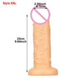 10 Inch Realistic Dildo with Powerful Suction