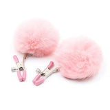 Furry Pom-Pom Nipple Clamps