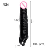 Super Big Realistic Penis Sleeve Extender - Reusable Condom for Men