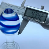 Glass Anal Plug & Prostate Stimulator Crystal Dildo for Adult