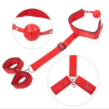 Open Mouth Gag with Backhand Cuffs