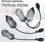 Inflatable Silicone Anal Balls Plug Sex Toy for Adult