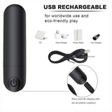 Compact USB Bullet Vibrator for Clitoral, Vaginal & G-Spot Toy