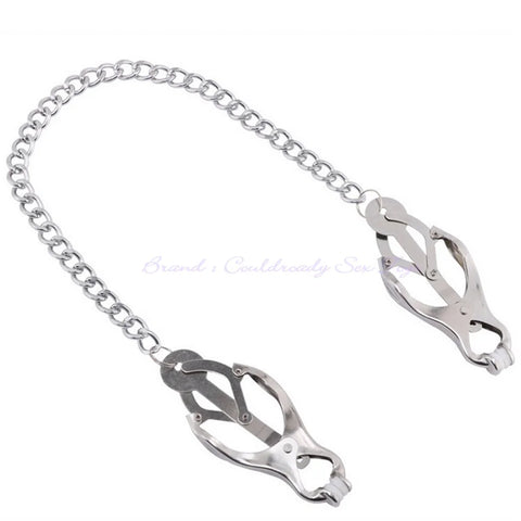Butterfly Nipple Clamps with Chain