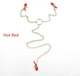 Y-Shaped Metal Nipple Clamp Chain