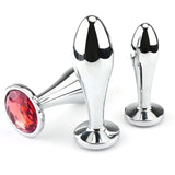 Metal Anal Plug Set (3 Sizes) Deep Dilator for Anus Adult Toy