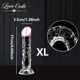 Transparent Suction Cup Dildo – Soft Jelly Silicone Intimate Massager