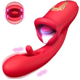 Dual-Action Tongue Sucking Vibrator – Clitoral, G-Spot & Sensory Stimulation Massager