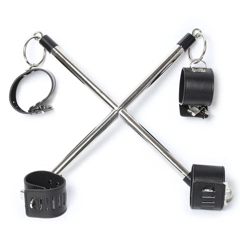 Cross Restraint Bar with Cuffs